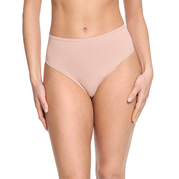 3Pack Your Fit Os High Cut Thong | Almond Milk, Crystal Clear, Sleep In (Grey)