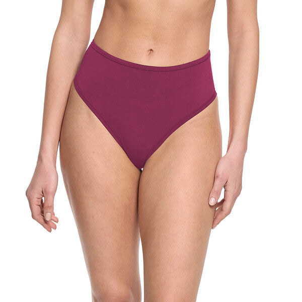 YourFit High Cut Thong | Mulled Wine (Red)
