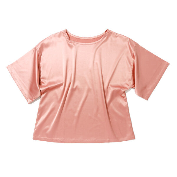 Satin Sleep Tee | Rose Latte