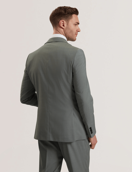 Men | Classic Wool Suit Jacket | Dark Green