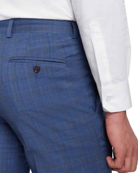 Men | Classic Wool Suit Trouser | Dark Blue (V2)
