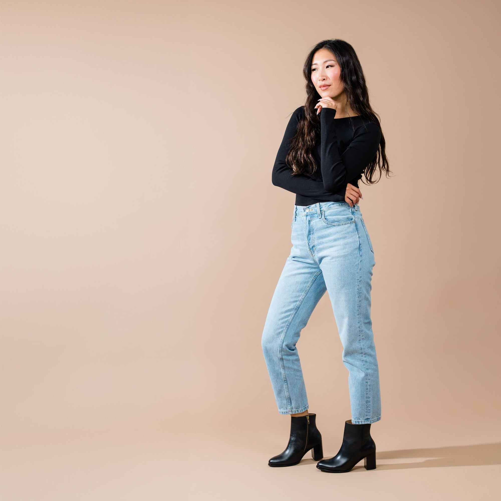 Womens | Lia Heeled Bootie | Black