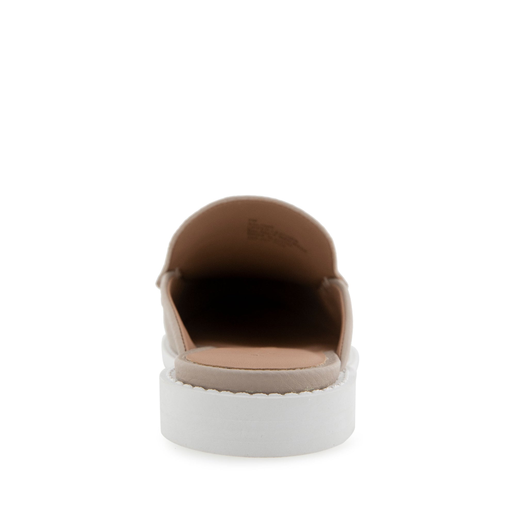 Salome Tailored Mule | Stone Pebbled Leather