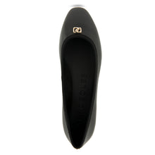 Arena Dress Flat | Black Leather
