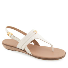 Gemal Sandal Flat | Eggnog Leather