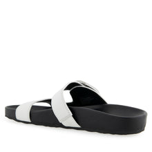 Lemon Sandal Footbed | Bright White Pebbled Leather