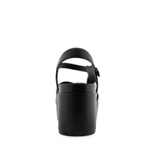 Cora Sandal Dress Platform | Black Leather