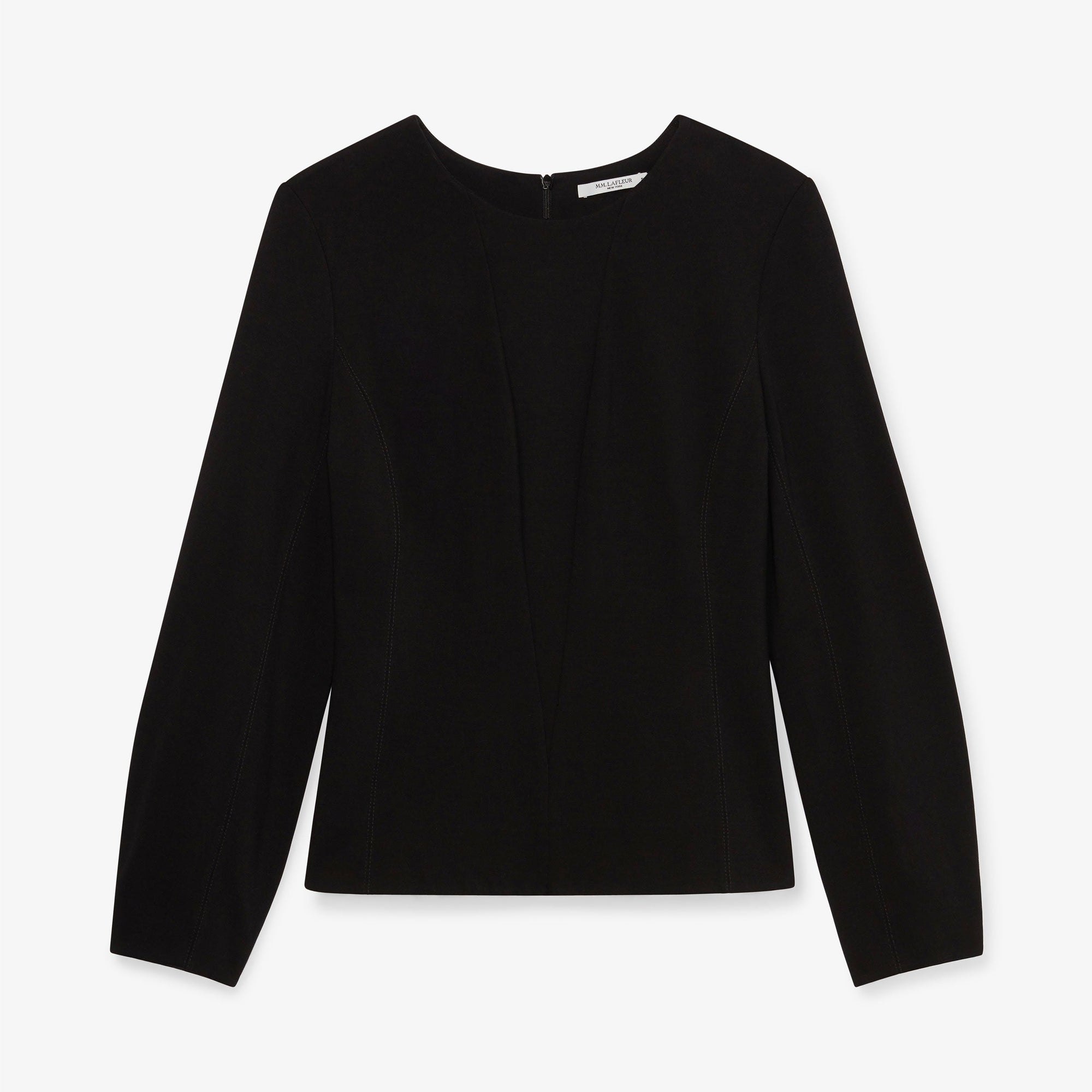 Packshot image of the rashida top in black