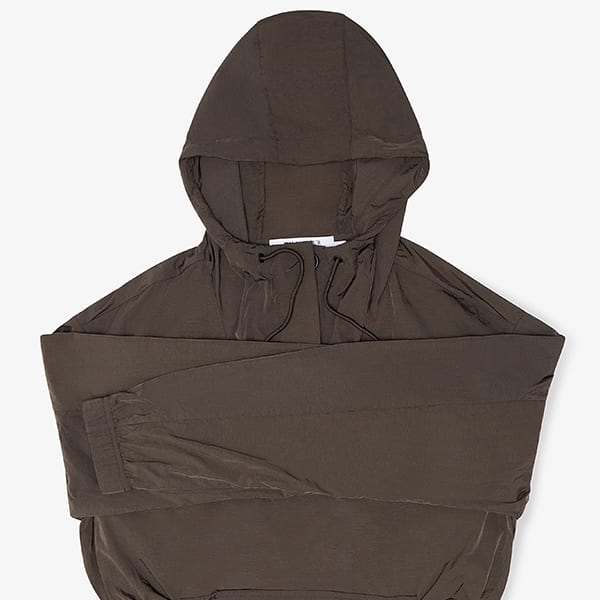 Packshot image of the Britt Hoodie—AirTech in Dark Moss | Exclude