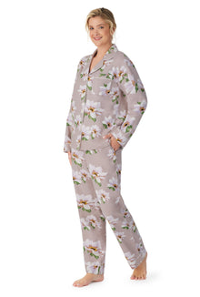 Women's Winter Magnolia Long Sleeve Classic Woven Cotton Flannel PJ Set