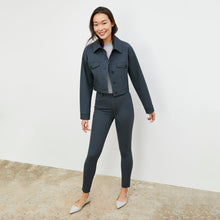 Front image of a woman wearing the Anna Jacket - Better Than Denim in Dusty Indigo