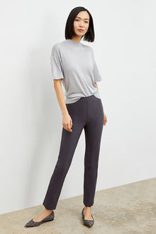 Front image of a woman wearing the Foster Pant - Everstretch  in Monsoon | Grid | Exclude