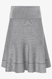 Packshot image of the luca skirt in black / silver sparkle | Exclude | Still