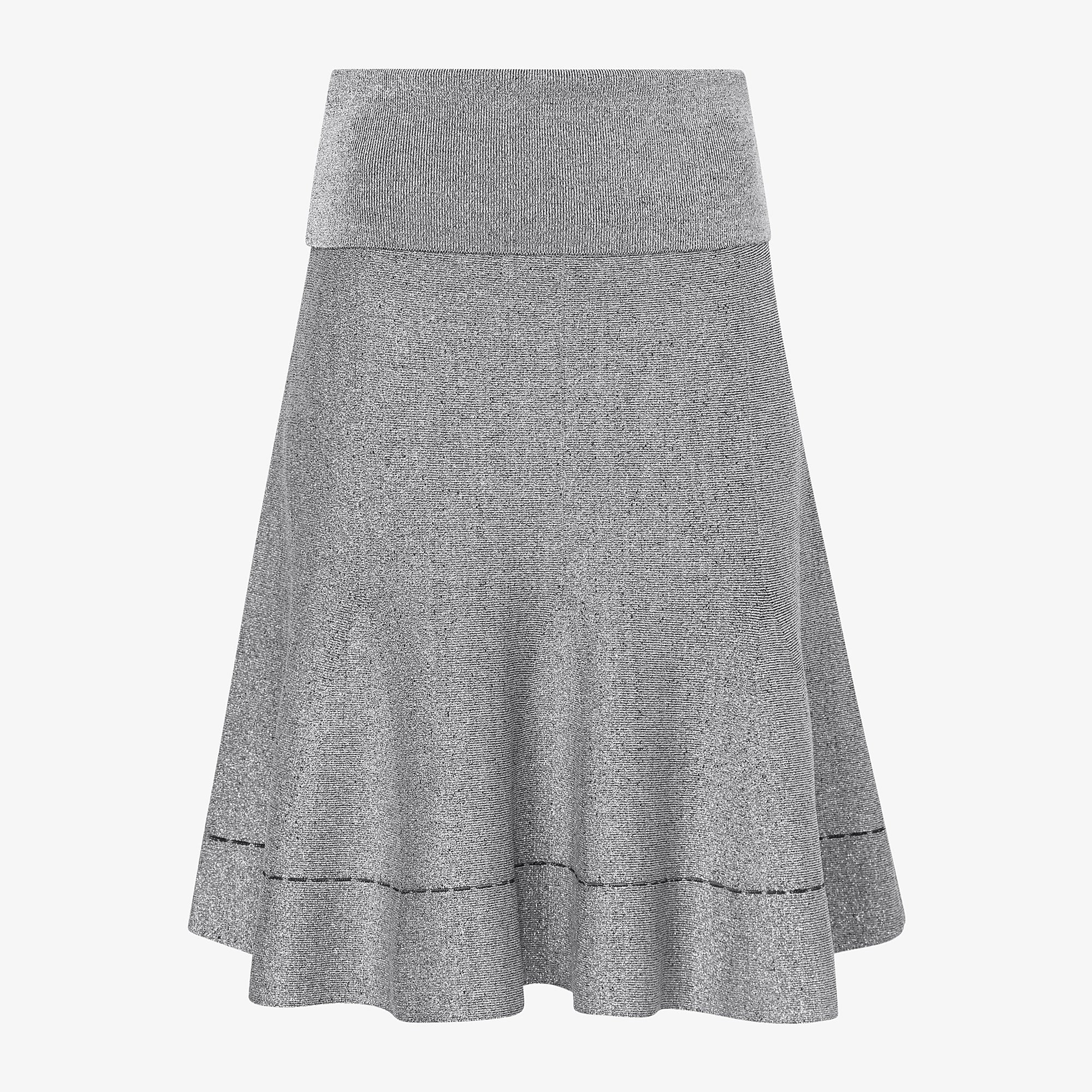 Packshot image of the luca skirt in black / silver sparkle